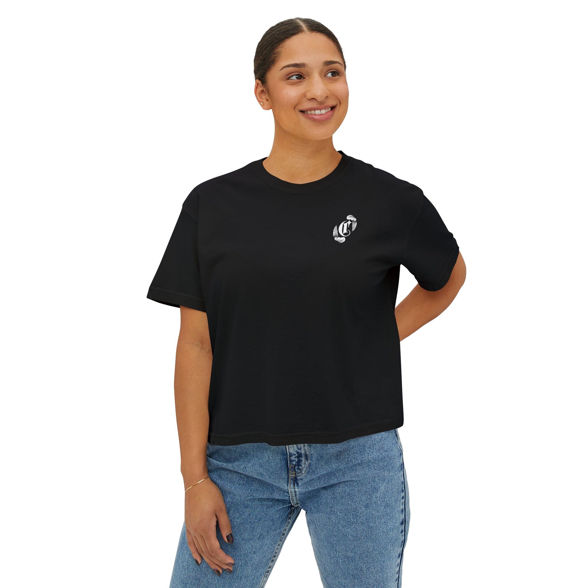 "Angel Wings" Crop Tee