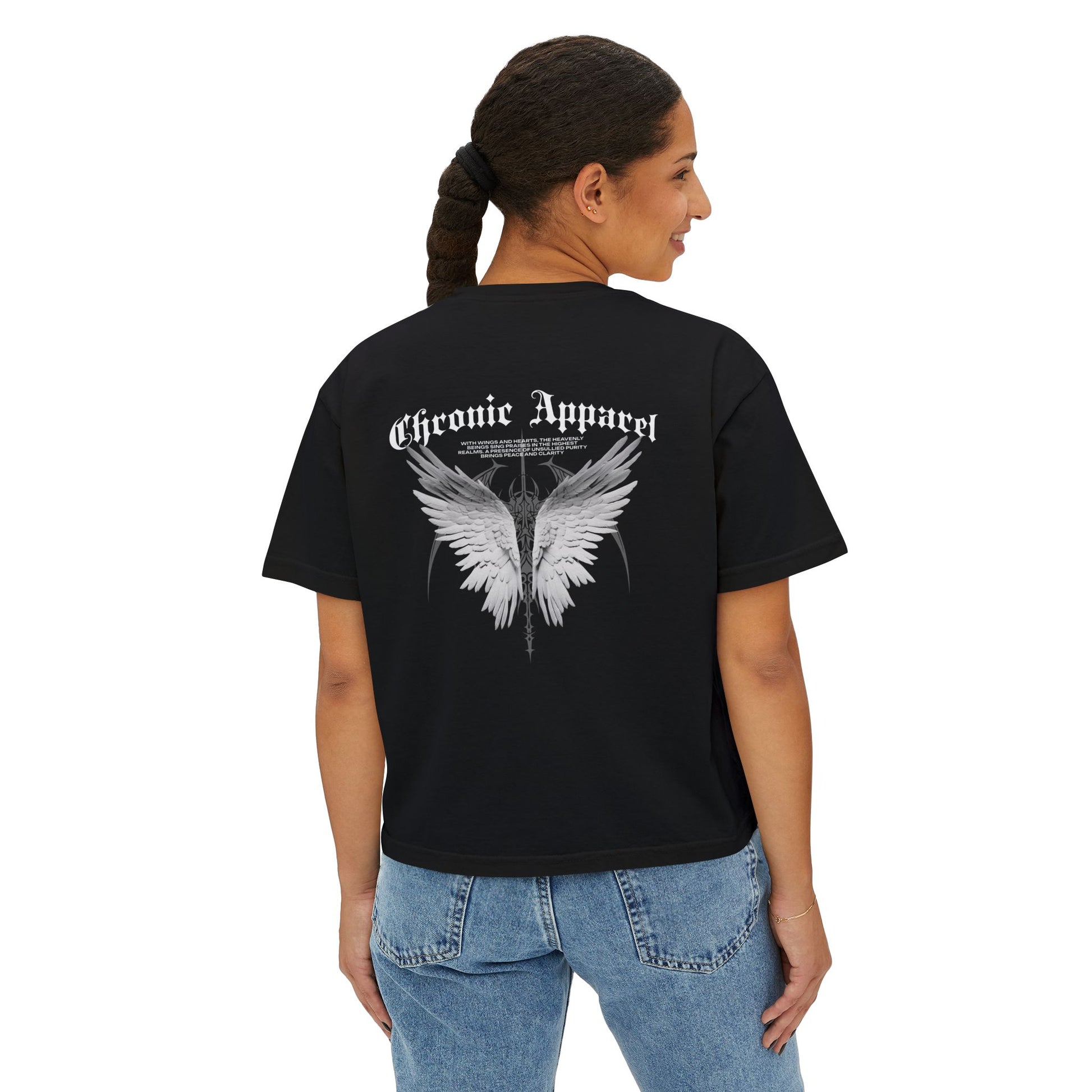 "Angel Wings" Crop Tee