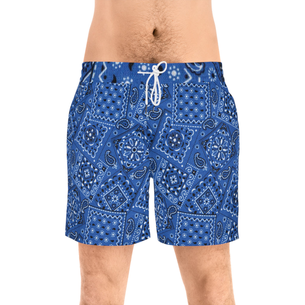 Bandana Shorts - Blue